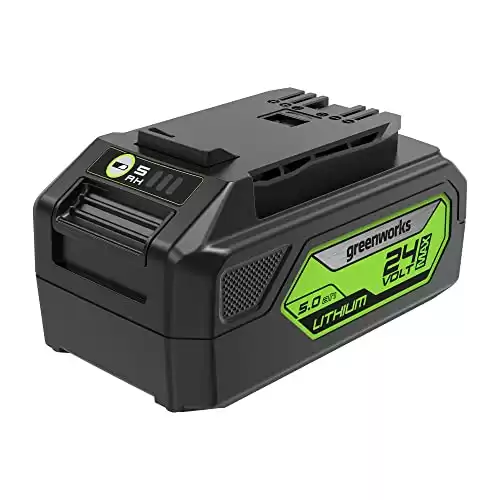 Greenworks 24V 5.0Ah Lithium-Ion Battery (Genuine Greenworks Battery/ 125+ Compatible Tools)
