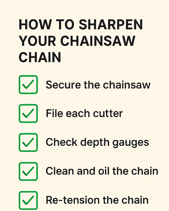 chainsaw chain sharpening